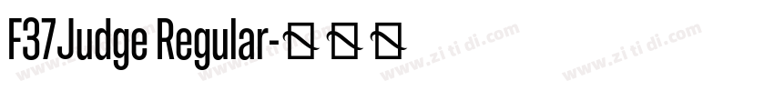 F37Judge Regular字体转换